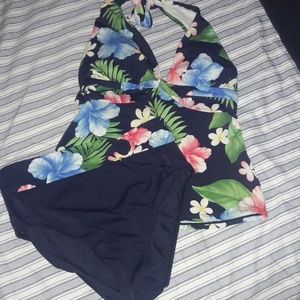 Jantzen Classic Floral Tankini Bathing Suit 10